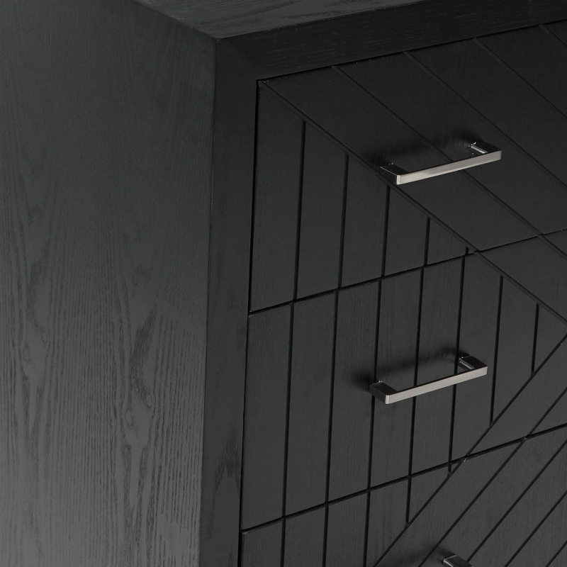 Wooden Black Chest of Drawers
