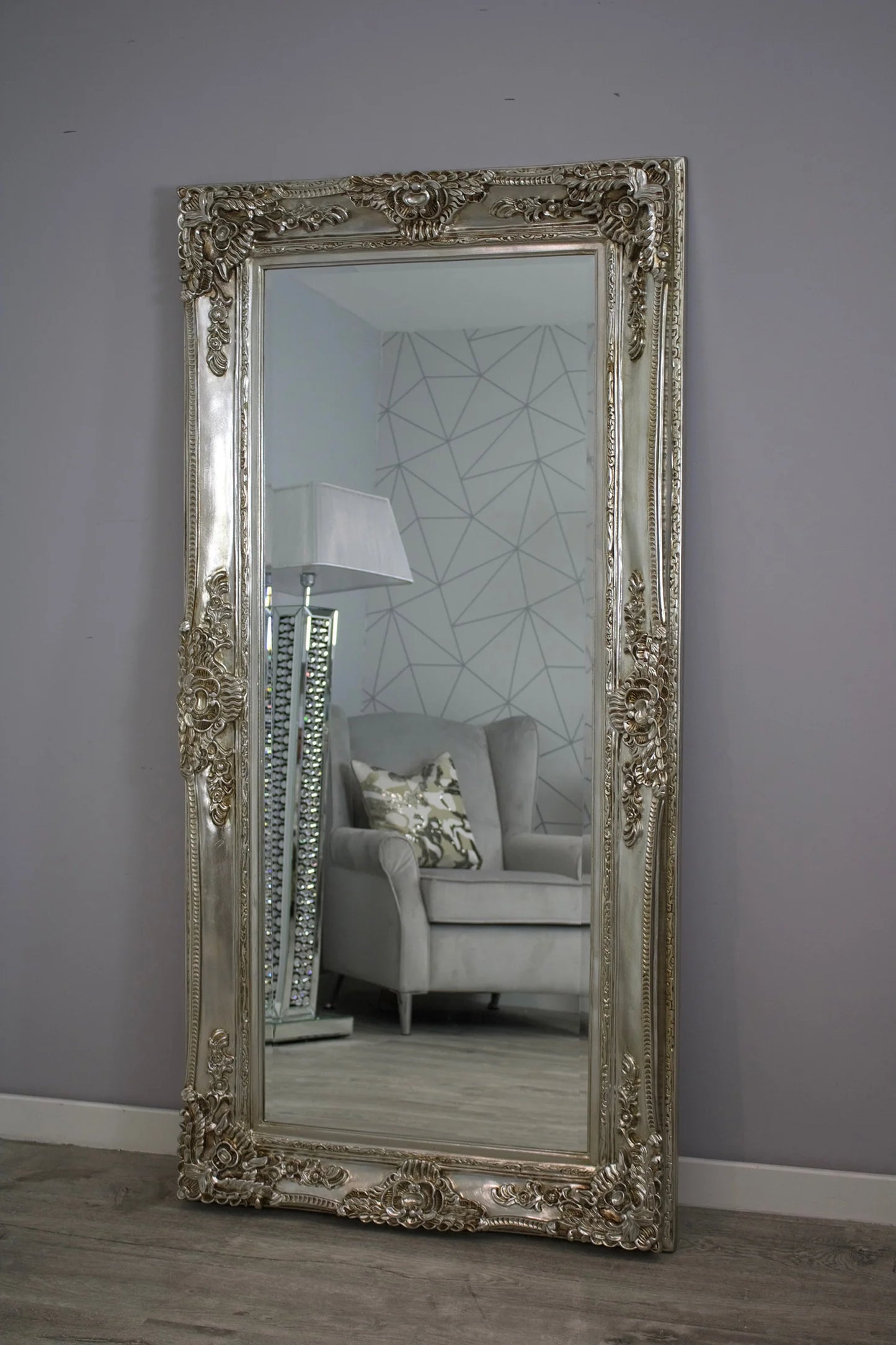Carved French style mirror