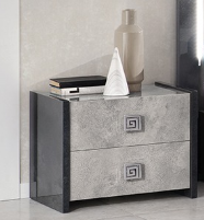 Debora Italian 2 Drawer Bedside Table