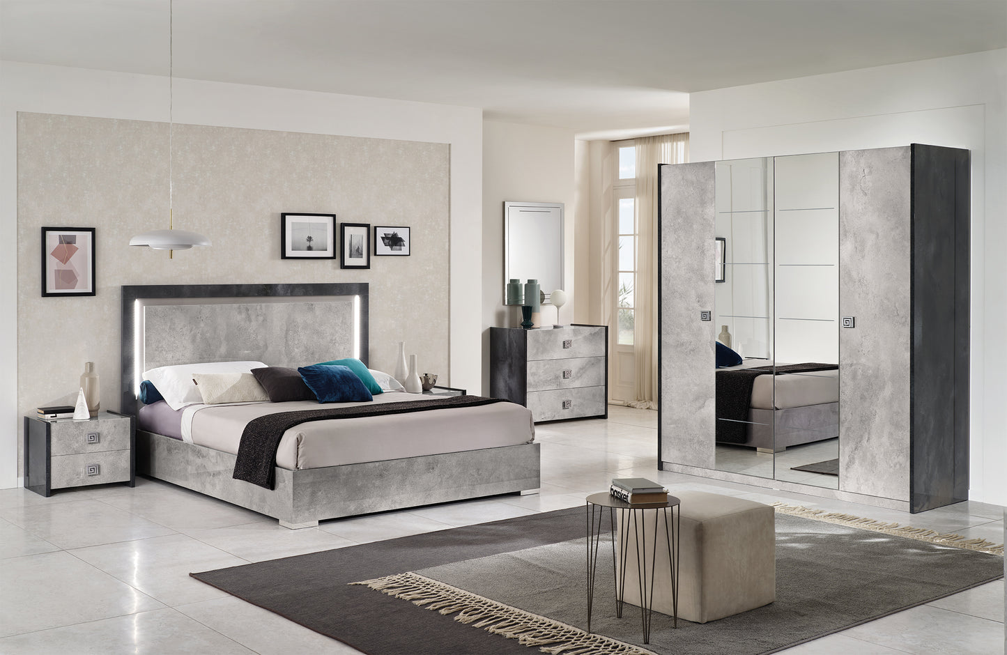 Debora Italian 5 Drawer Tallboy