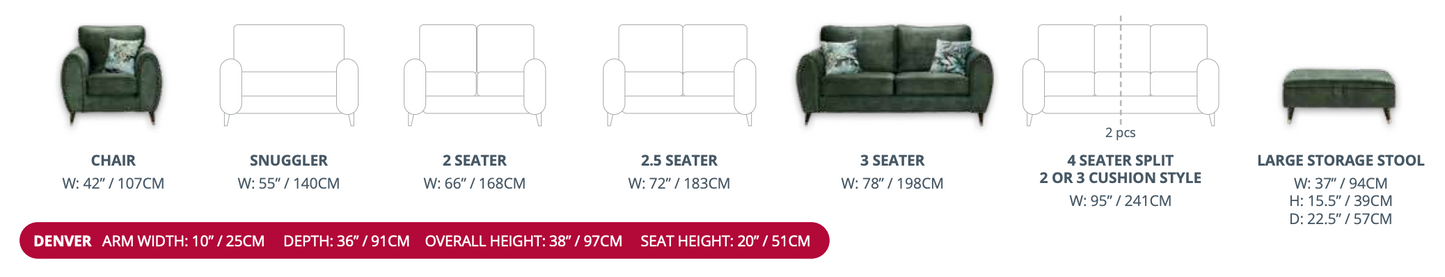 Denver Sofa Range