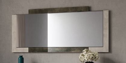 Felix Italian Two-Tone Gloss Frame Mirror