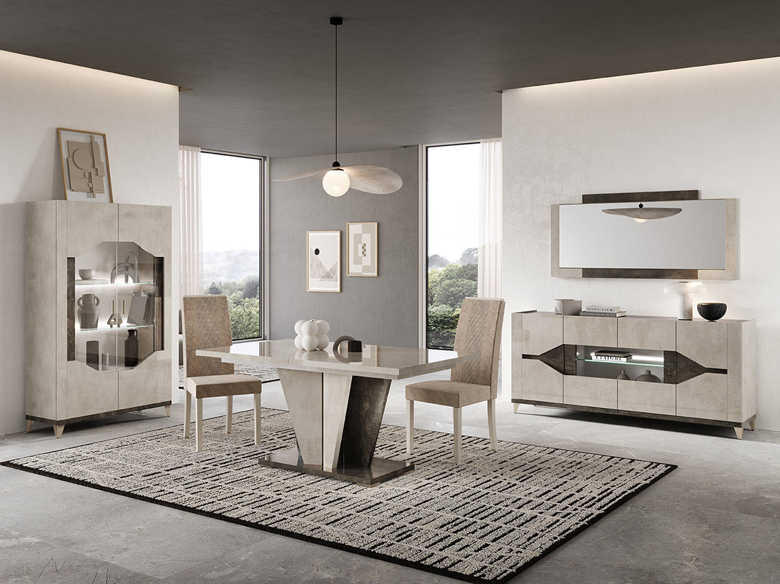 Felix Italian Two-Tone Gloss Frame Mirror