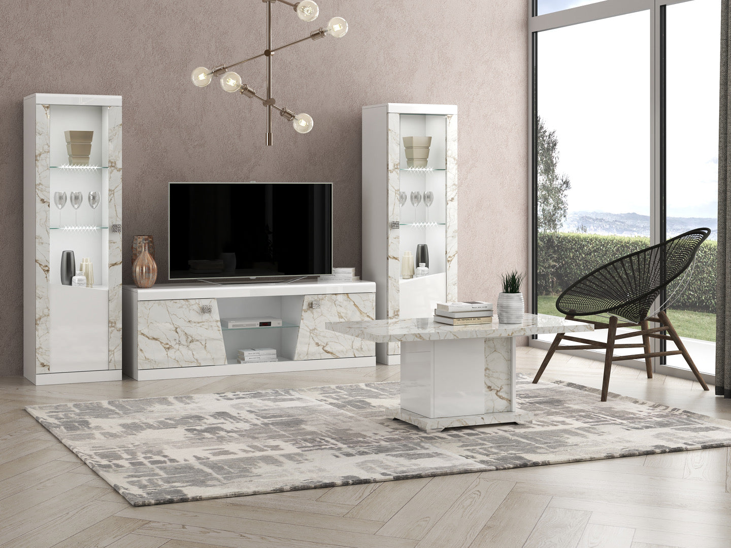 Galaxy Italian High Gloss TV Unit