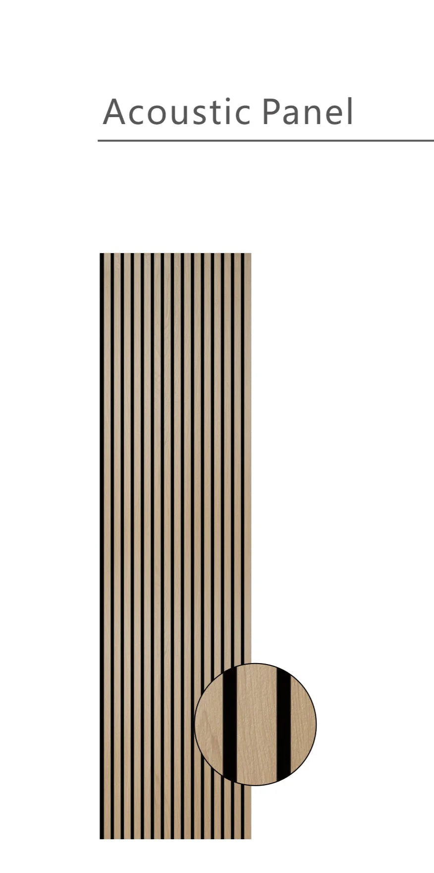 Acoustic Wall Panel Natural Oak