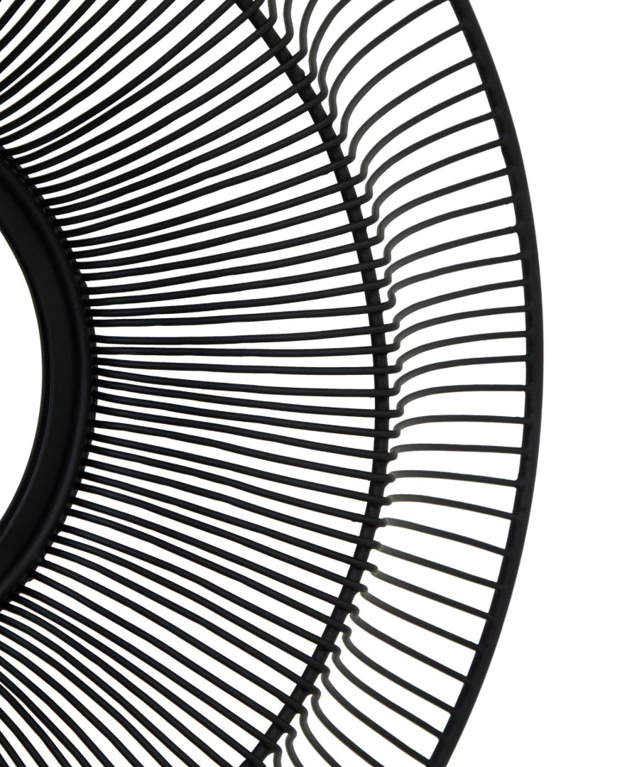 Black Wire Wall Mirror