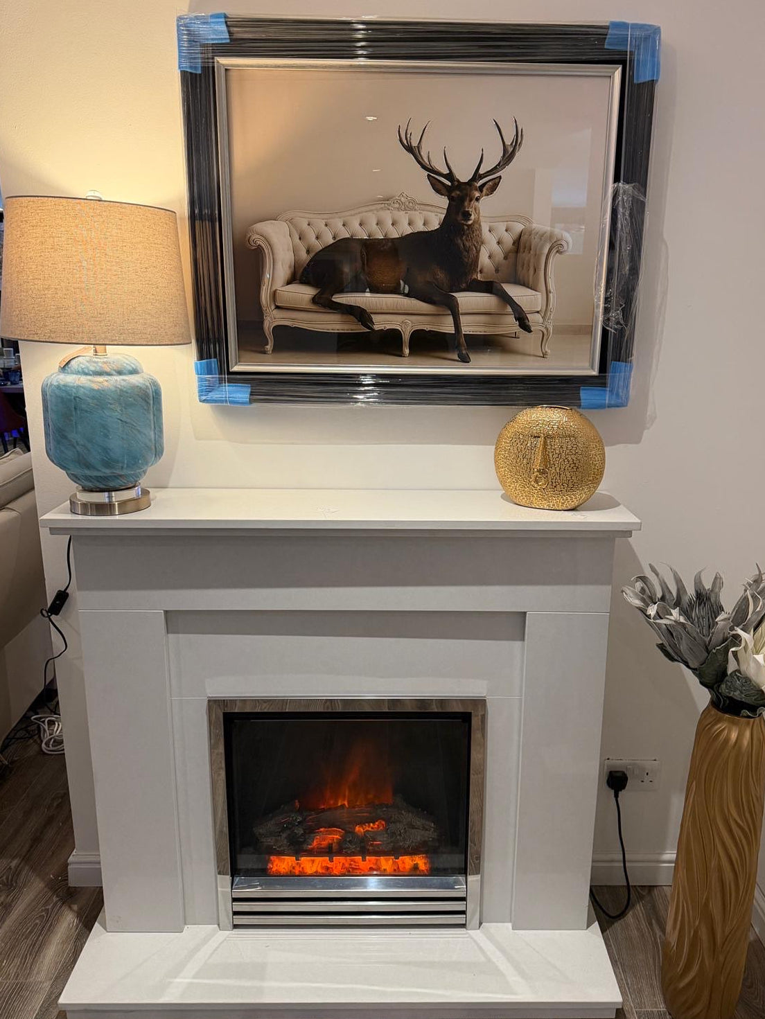 Stag On Couch Picture