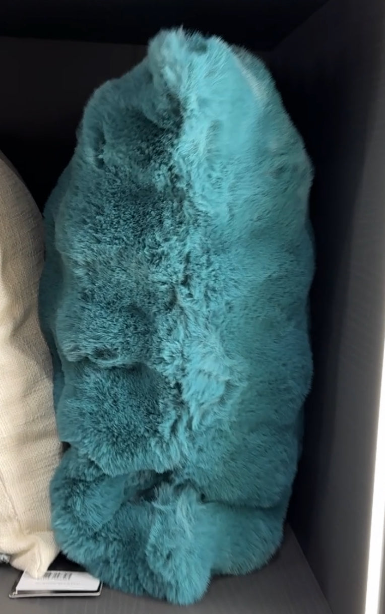 Soft Bubble Cushion Sea Foam Blue