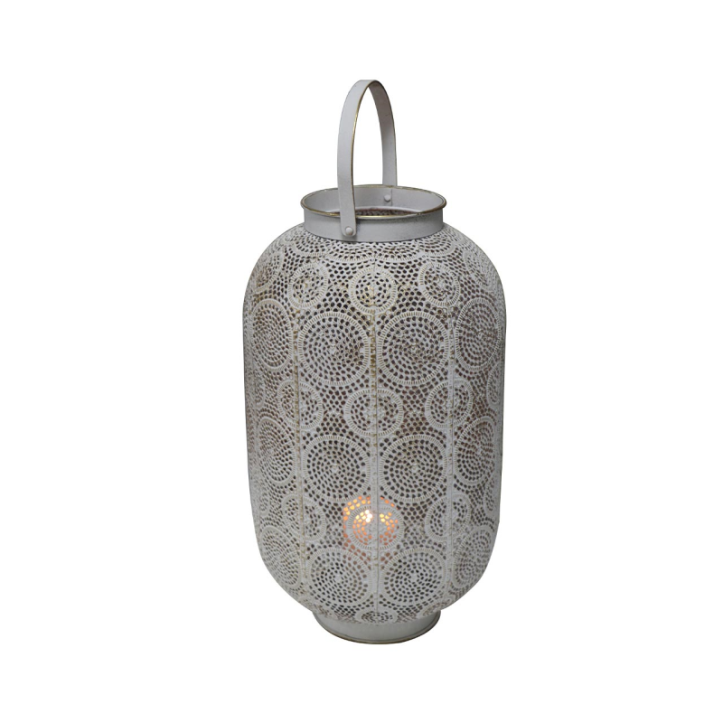 Reticulated Metal Lantern