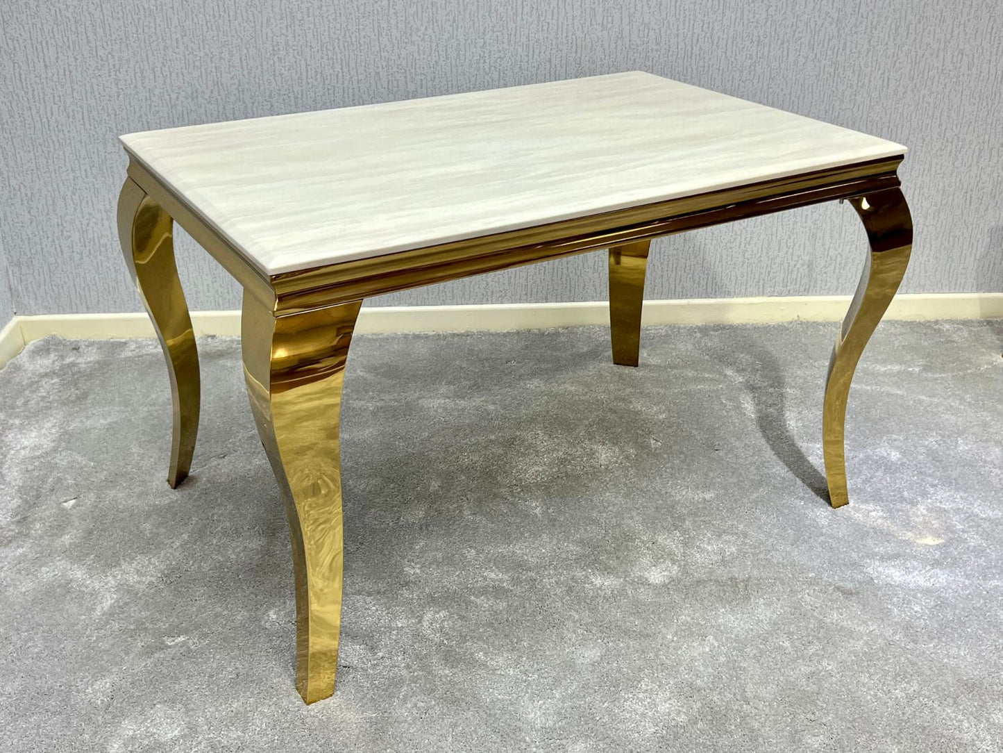 Sofia Cream and Gold Dining Table
