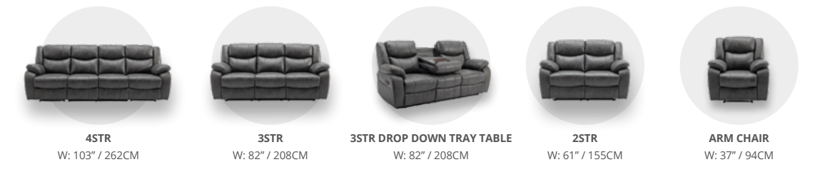 Paris Fabric Sofa Range