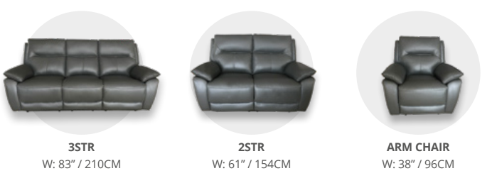 Rimini Genuine Leather Sofa Range