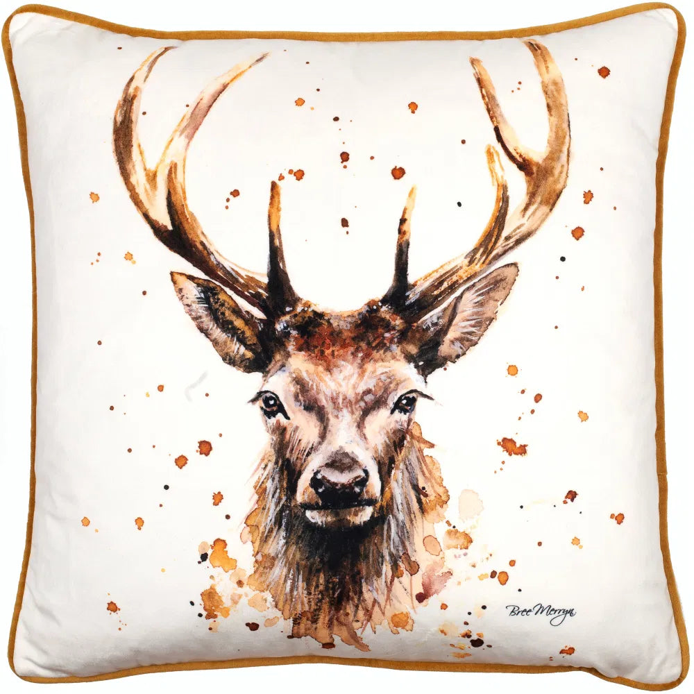 Stag Velvet Cushion