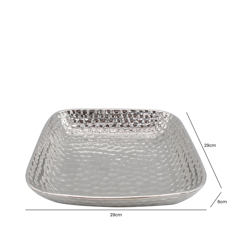 29cm Ceramic Dish (Gold or Silver)