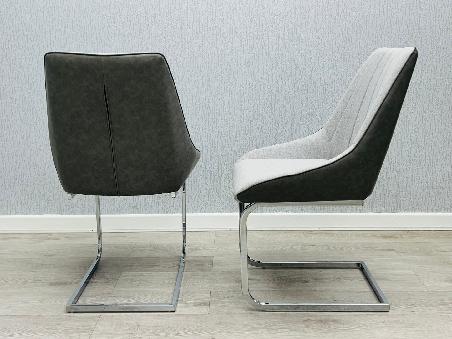 Tenerife Fabric and Leatherette Dining Chair