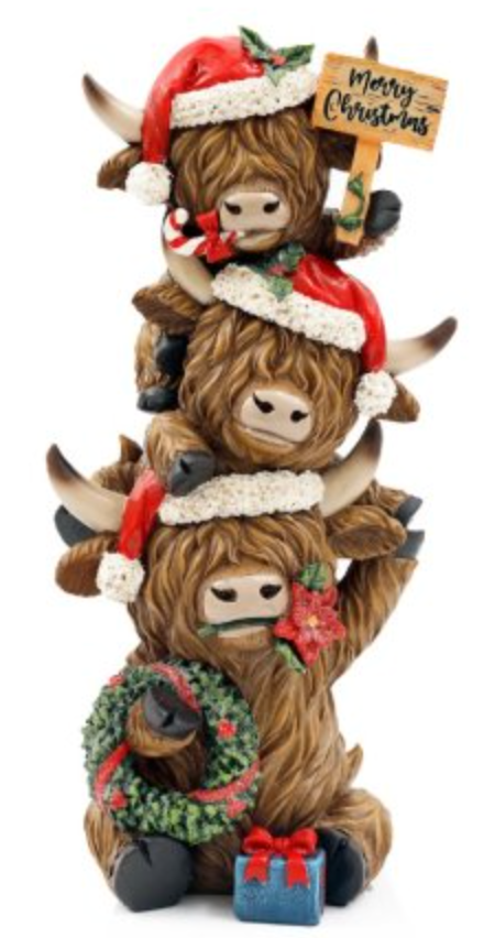 Highland Cow Stack Deco