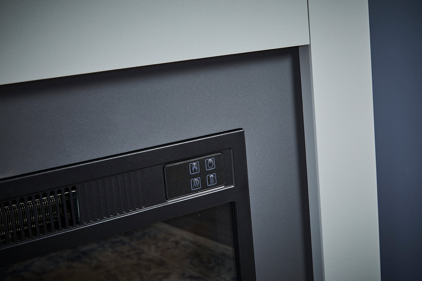 Martha Light Grey Electric Fireplace