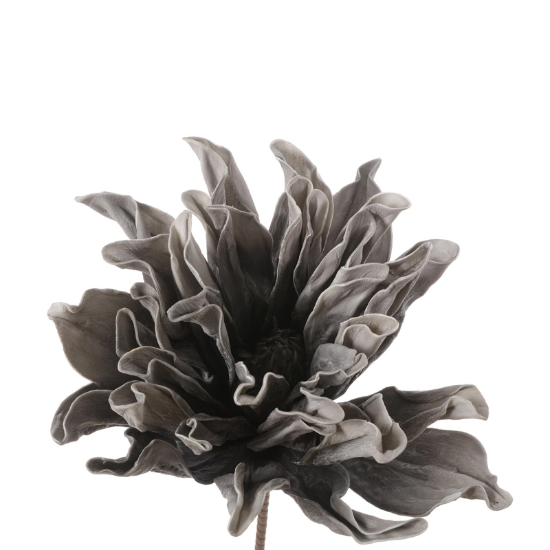 81cm Grey Foam Dahlia
