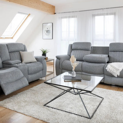 Tipton Grey Electric Recliner Sofa