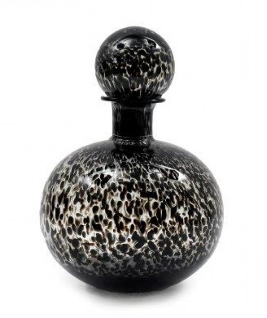Chic Round Glass Bottle With Ball Top