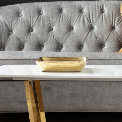 29cm Ceramic Dish (Gold or Silver)