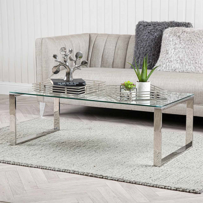 Chrome and Mirror Tray