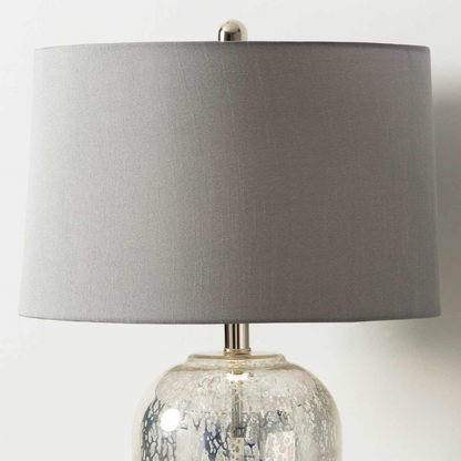 77.5cm Silver Mercury Glass Table Lamp
