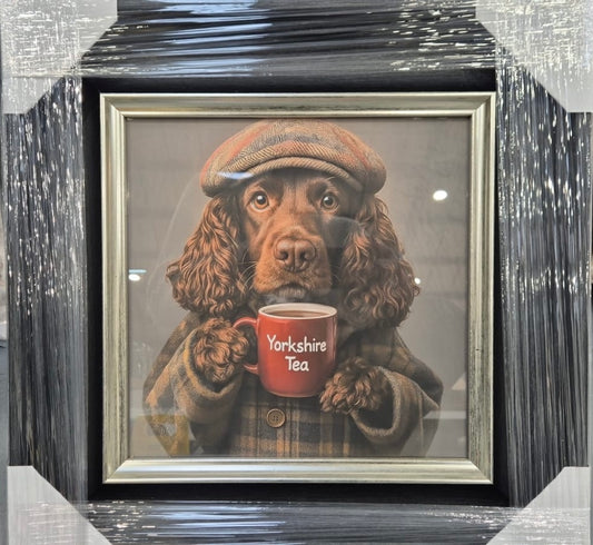 Dog with Yorkshire Tea Picture