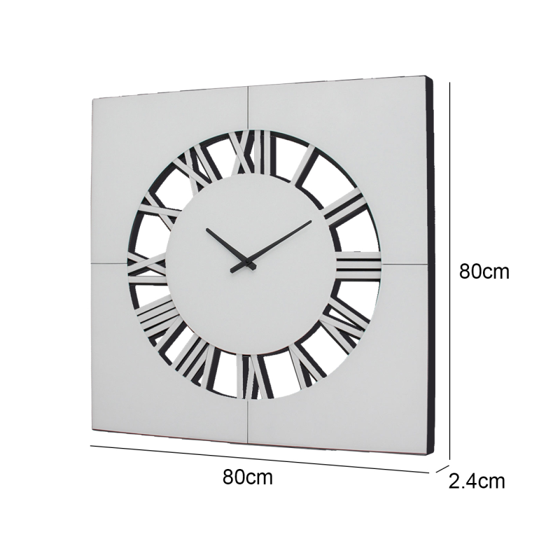 80cm Mirror Wall Clock