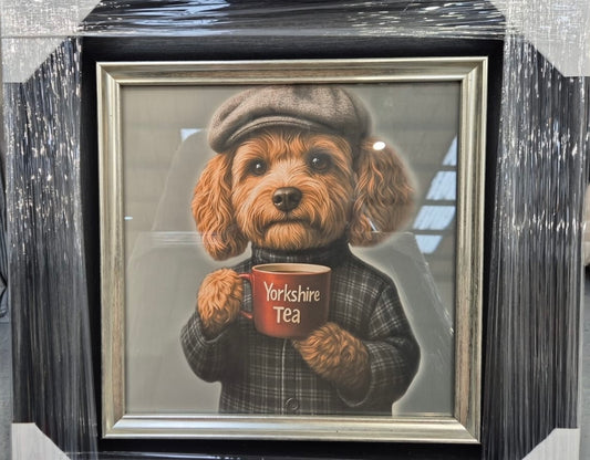 Dog with Yorkshire Tea Picture