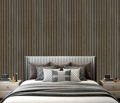 Acoustic Wall Panel Dark Oak