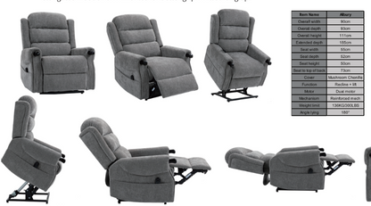 Fabric Riser Recliner Chair