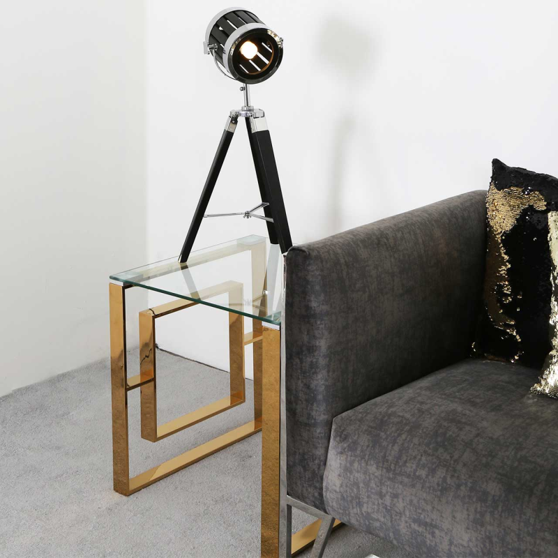 Apex Gold Metal End Table