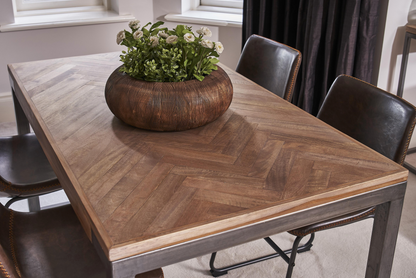 Chevron Mango Dining Table