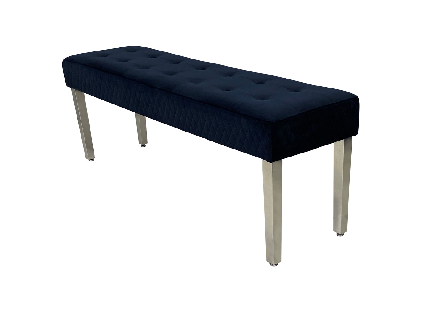Majestic Black Velvet Kitchen Bench