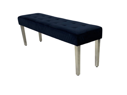 Majestic Black Velvet Kitchen Bench