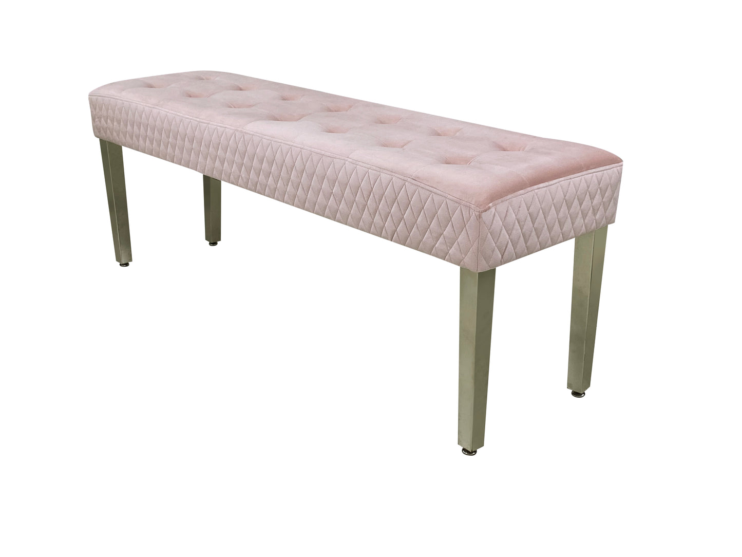 Majestic Pink Velvet Kitchen Bench