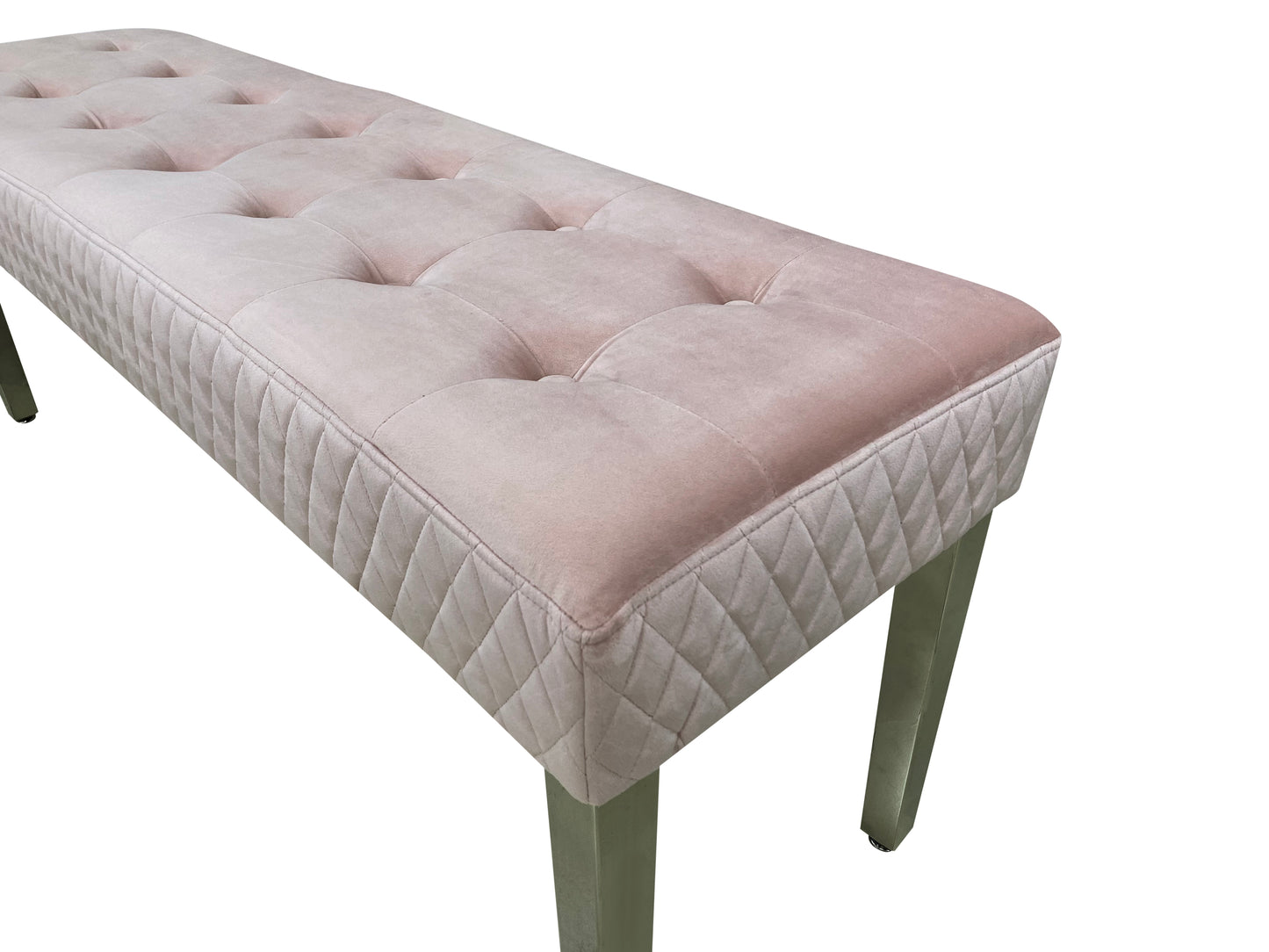 Majestic Pink Velvet Kitchen Bench
