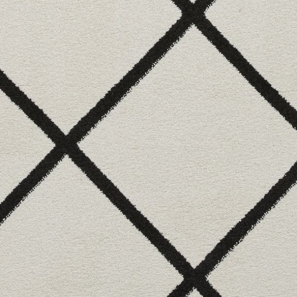 Brooklyn Black & White Diamond Rug