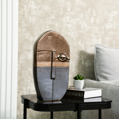 Black and Gold Right Eye Ceramic Deco