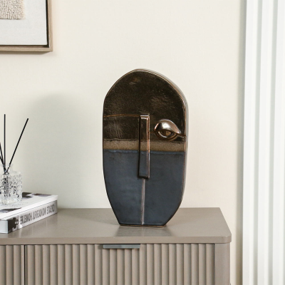 Black and Gold Right Eye Ceramic Deco