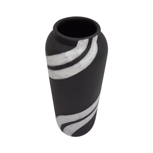 Black and White Ceramic Vase