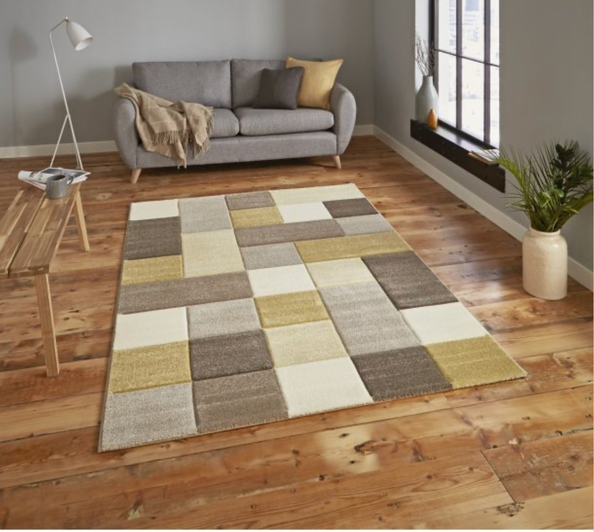 Brooklyn Beige/Yellow Rug