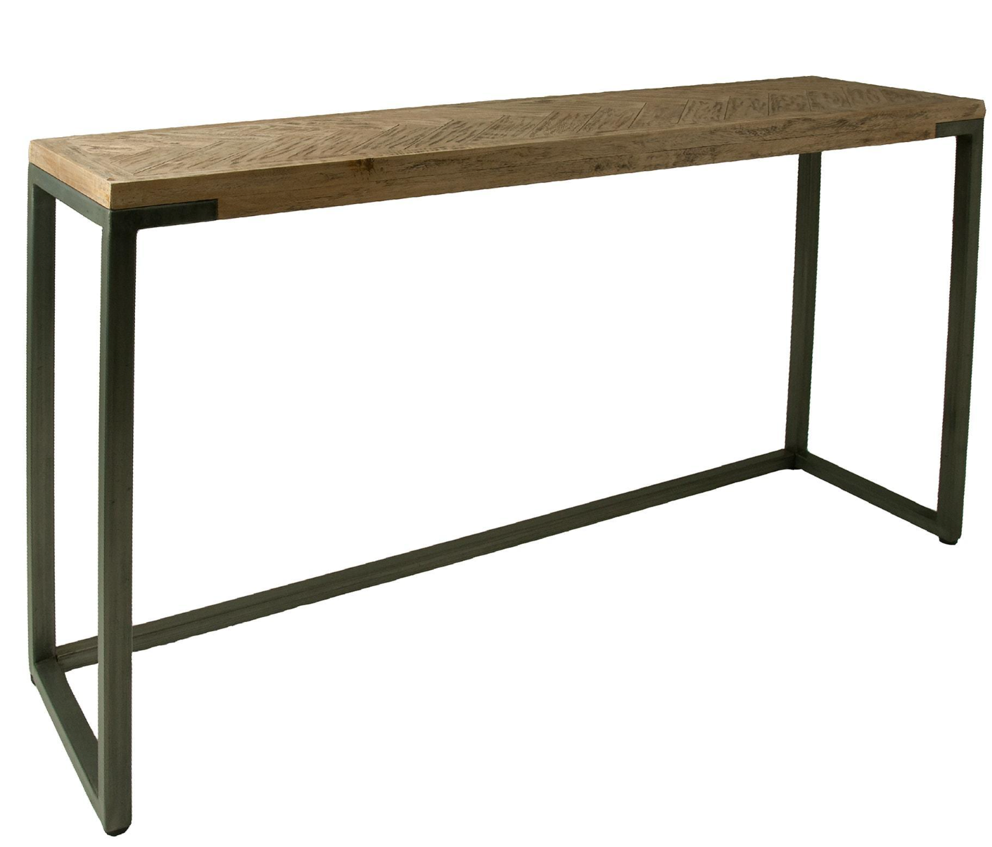 Chevron Mango Console Table