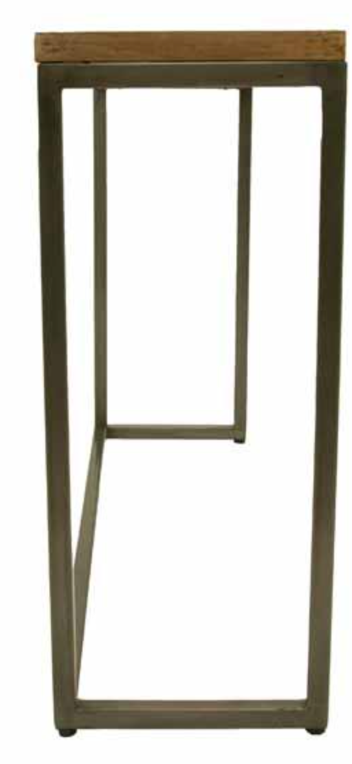 Chevron Mango Console Table