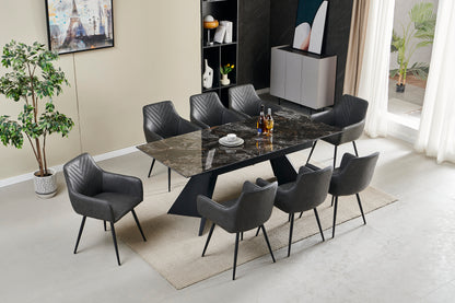 Chicago Ceramic Extendable Dining Table