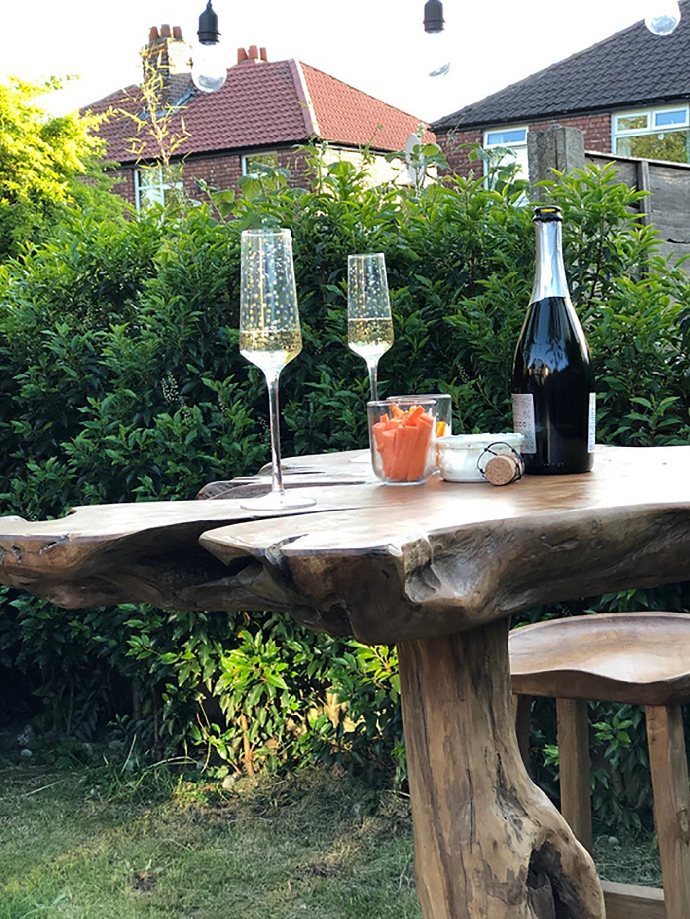 Chunky Teak Root Bar Table