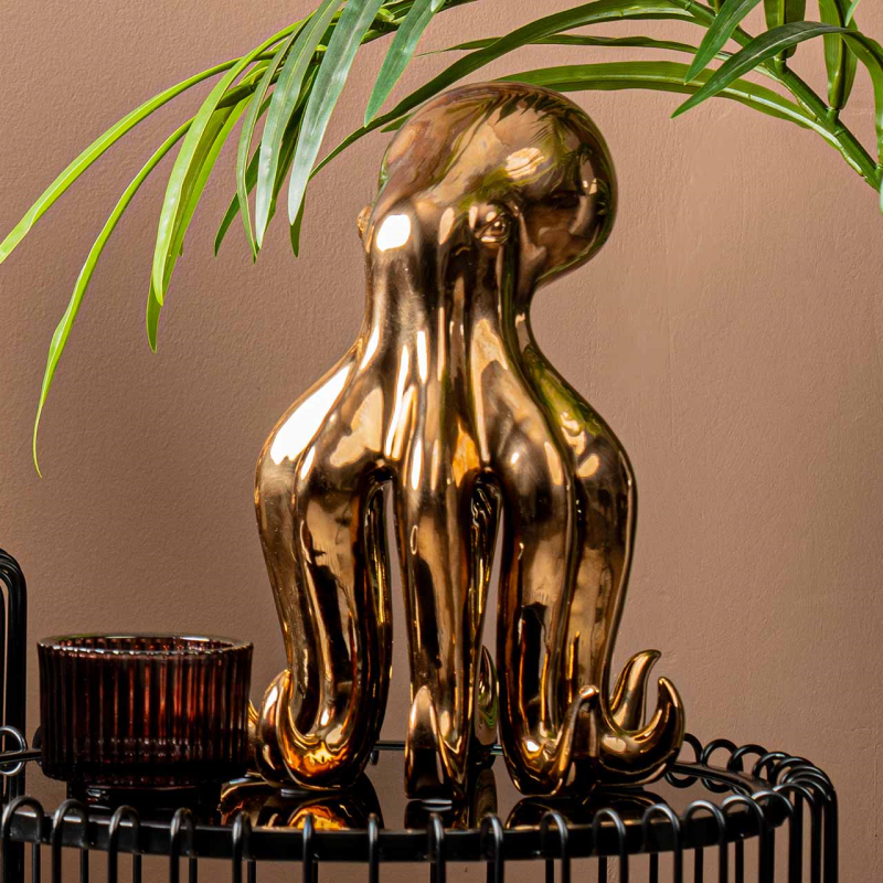 Ceramic Copper Octopus