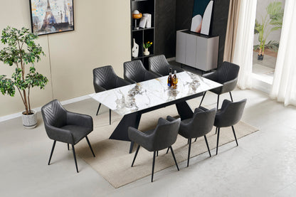 Chicago Ceramic Extendable Dining Table