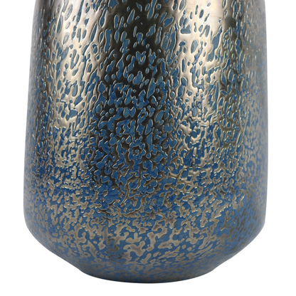 Blue Handmade Decorative Glass Bud Vase